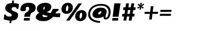 Kaybuts Extra Bold Semi Serif Italic Font OTHER CHARS