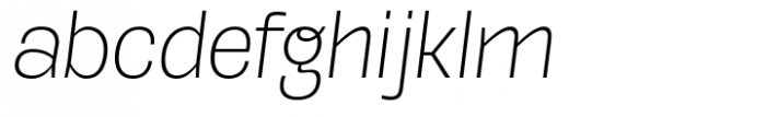 Kaybuts Light Sans Italic Font LOWERCASE