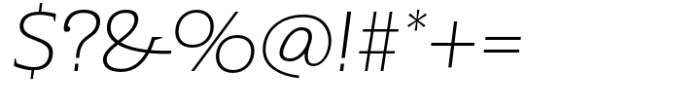 Kaybuts Light Semi Serif Italic Font OTHER CHARS