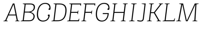 Kaybuts Light Semi Serif Italic Font UPPERCASE