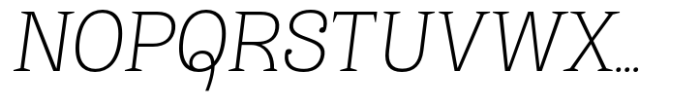 Kaybuts Light Semi Serif Italic Font UPPERCASE