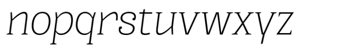 Kaybuts Light Semi Serif Italic Font LOWERCASE