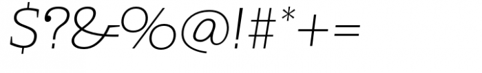 Kaybuts Light Serif Italic Font OTHER CHARS