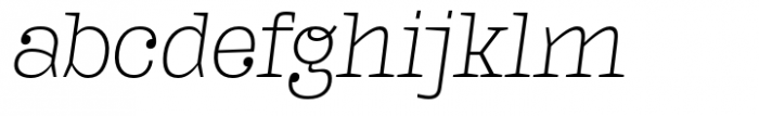 Kaybuts Light Serif Italic Font LOWERCASE