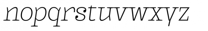 Kaybuts Light Serif Italic Font LOWERCASE