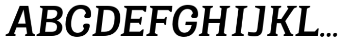 Kaybuts Medium Semi Serif Italic Font UPPERCASE