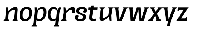 Kaybuts Medium Semi Serif Italic Font LOWERCASE
