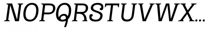 Kaybuts Regular Semi Serif Italic Font UPPERCASE