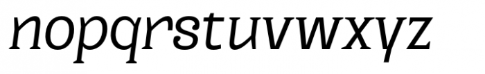 Kaybuts Regular Semi Serif Italic Font LOWERCASE