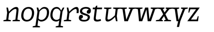 Kaybuts Regular Serif Italic Font LOWERCASE