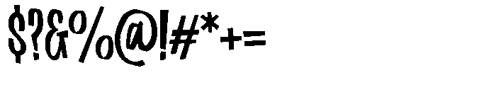 Kayo Blast Regular Font OTHER CHARS