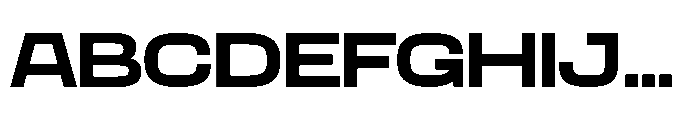 Kayotique Sharp Expanded Font UPPERCASE