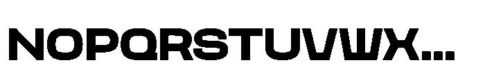 Kayotique Sharp Semi Expanded Font LOWERCASE