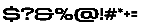 Kayotique Sharp Ultra Expanded Font OTHER CHARS