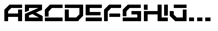 Kazena Font UPPERCASE