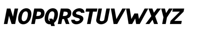 Kazia Black Oblique Font UPPERCASE