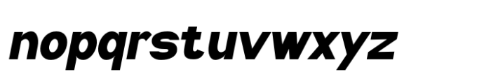 Kazia Black Oblique Font LOWERCASE