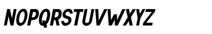 Kazia Bold Condensed Oblique Font UPPERCASE