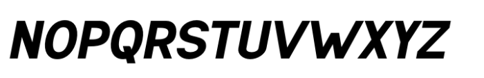 Kazia Extra Bold Oblique Font UPPERCASE