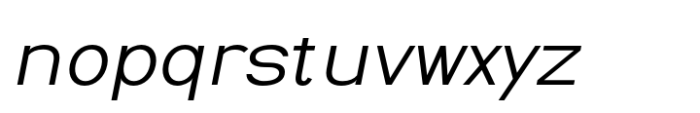 Kazia Extra Light Oblique Font LOWERCASE
