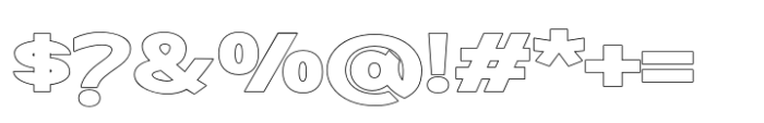 Kazia Outline Font OTHER CHARS