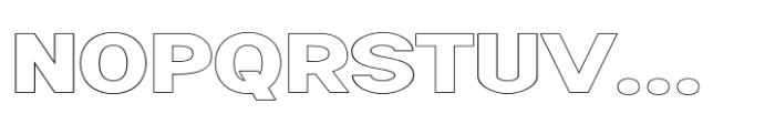 Kazia Outline Font UPPERCASE