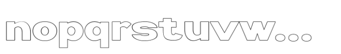 Kazia Outline Font LOWERCASE