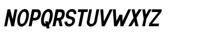Kazia Semi Bold Condensed Oblique Font UPPERCASE
