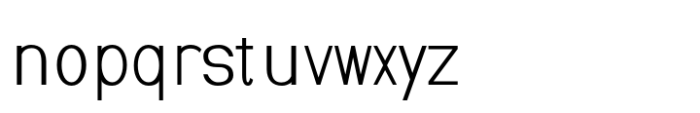 Kazia Thin Condensed Font LOWERCASE