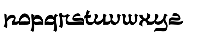 Kazimah Font LOWERCASE