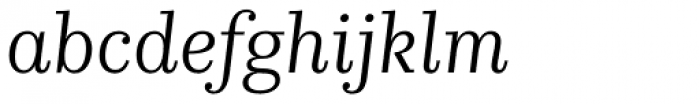 Kazimir Text Book Italic Font LOWERCASE