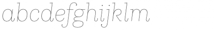 Kazimir Text Hairline Italic Font LOWERCASE