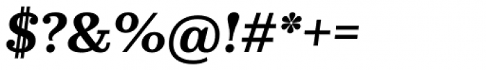 Kazimir Text Semibold Italic Font OTHER CHARS