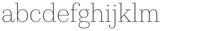 Kazimir Text Thin Font LOWERCASE