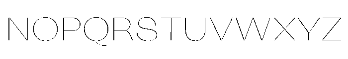 KAttilaPreview 10Hairline Instance Font UPPERCASE