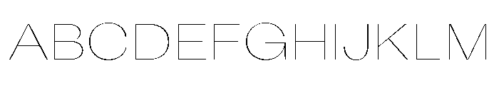 KAttilaPreview 10Hairline Font UPPERCASE
