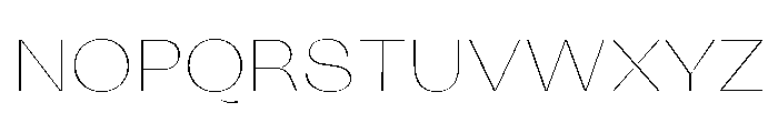 KAttilaPreview 10Hairline Font UPPERCASE