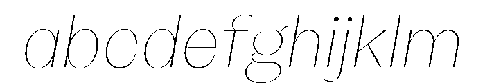 KAttilaPreview 15HairlineItalic FONT