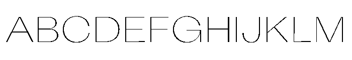 KAttilaPreview 20Thin Instance Font UPPERCASE