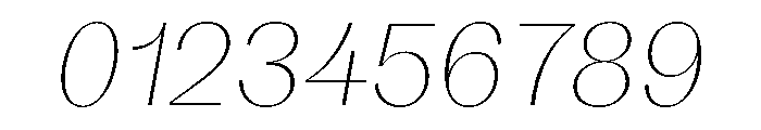 KAttilaPreview 25ThinItalic Font OTHER CHARS