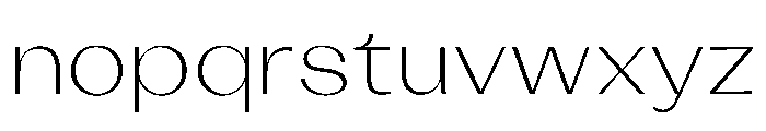 KAttilaPreview 30Extralight Instance Font LOWERCASE