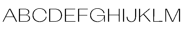 KAttilaPreview 30Extralight Font UPPERCASE