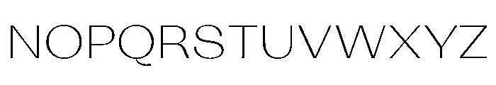 KAttilaPreview 30Extralight Font UPPERCASE