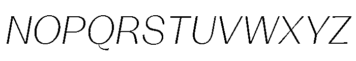 KAttilaPreview 35ExtralightItalic Font UPPERCASE