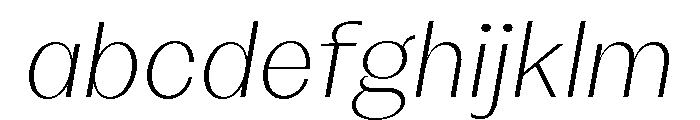 KAttilaPreview 35ExtralightItalic FONT