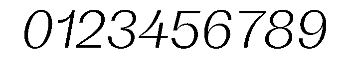 KAttilaPreview 45LightItalic Font OTHER CHARS