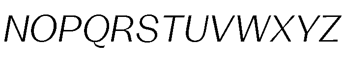 KAttilaPreview 45LightItalic Font UPPERCASE