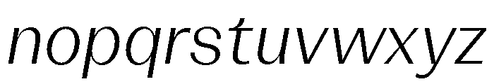 KAttilaPreview 45LightItalic Font LOWERCASE