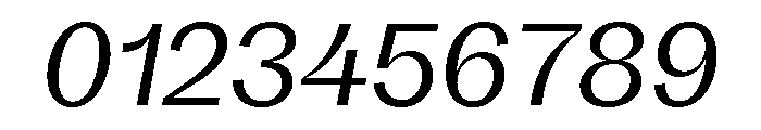 KAttilaPreview 55RegularItalic Font OTHER CHARS