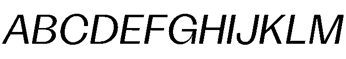 KAttilaPreview 55RegularItalic Font UPPERCASE